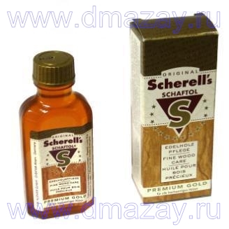 Средство (пропитка) на основе льняного масла по уходу за ружейной ложей и древесиной SCHAFTOL® Scherell PREMIUM GOLD (премиум голд) 75 ml    